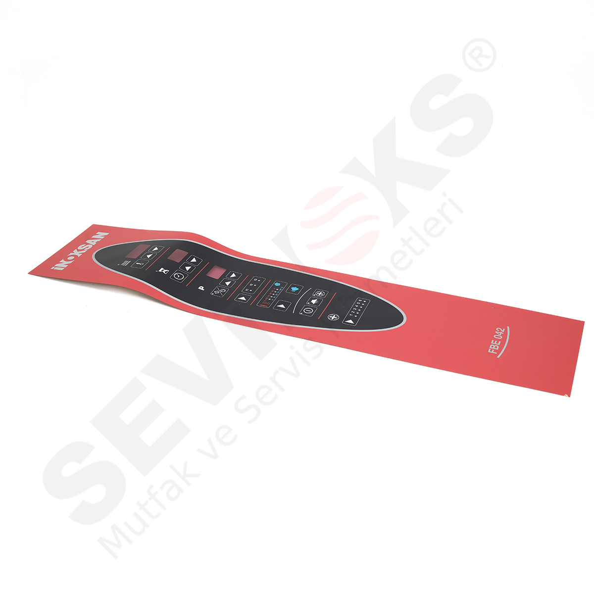 İnoksan FBE042 Fırın Ön Panel Etiketi Yeni Model 